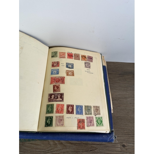 549 - Six albums containing a collection of worldwide stamps