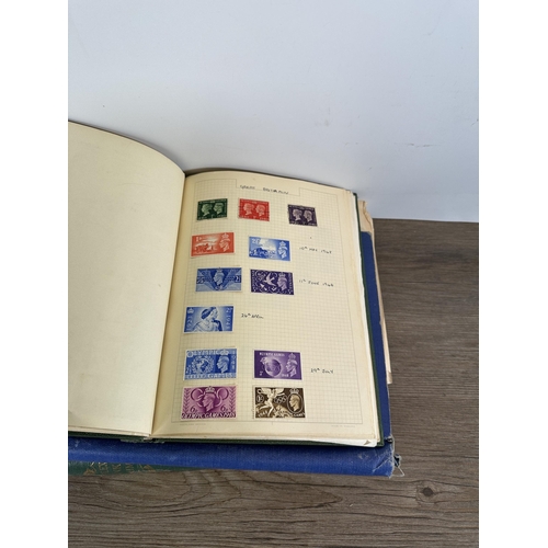 549 - Six albums containing a collection of worldwide stamps