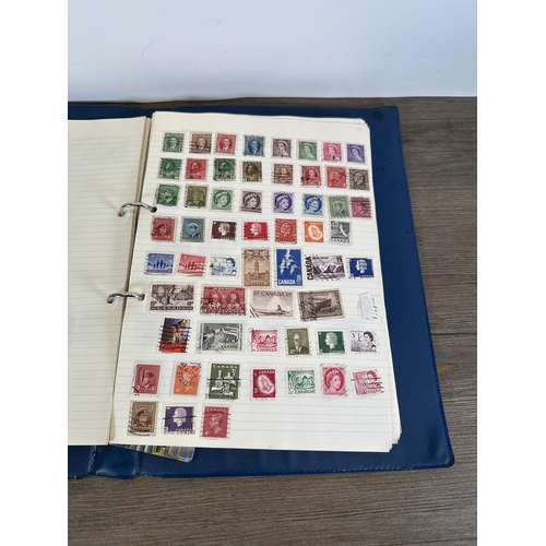 551 - Six albums containing a collection of worldwide stamps