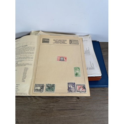 551 - Six albums containing a collection of worldwide stamps