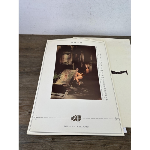 554 - Two vintage Pirelli calendars, 1988 and The Lamb's Calendar Celebrating 21 Years