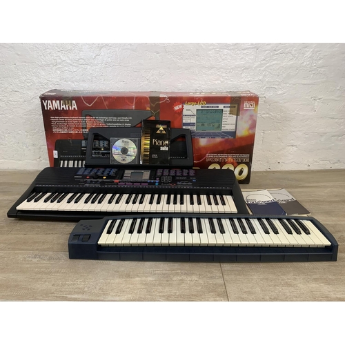 718 - Two keyboards, one Studiologic CMK149 MIDI controller with Piano Suite Premier software disc with in... 