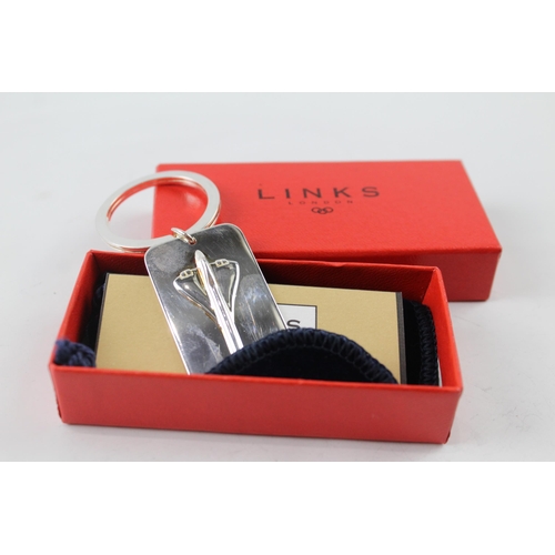 A boxed Links of London sterling silver Concorde keyring - approx