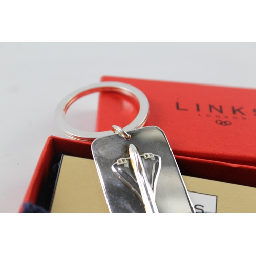 A boxed Links of London sterling silver Concorde keyring - approx