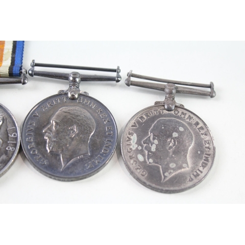 2306 - Three WWI War medals presented to 25700 Pte. W.J. Jeffs. Bedf.R., 15273 Pte. G. Rowlands W. R10 R an... 