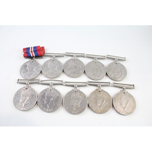 2308 - Ten WWII War medals