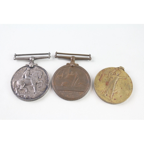 2310 - Three WWI medals, one Victory presented to 7502S. G.W. Burgess. STO. R.N.R., one Mercantile Marine p... 