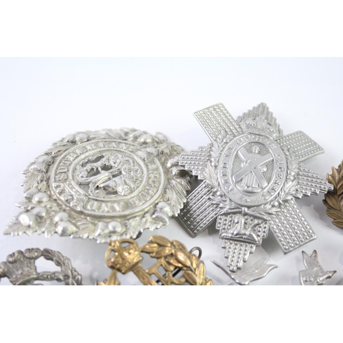 2320 - Ten military cap badges