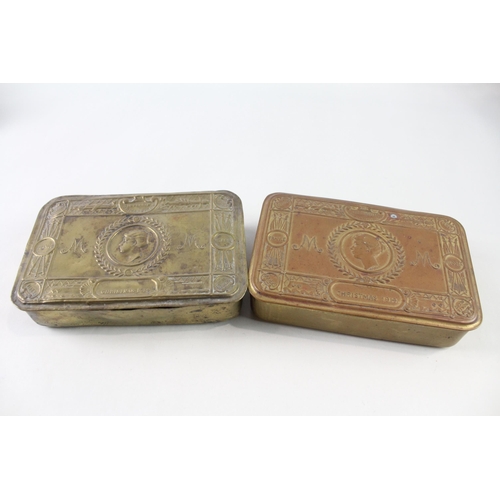 2322 - Two WWI 1914 Princess Mary Christmas tins