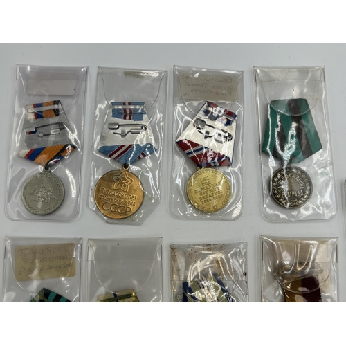 2339 - Nine Russian military medals