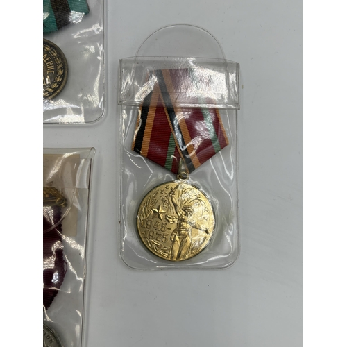 2339 - Nine Russian military medals