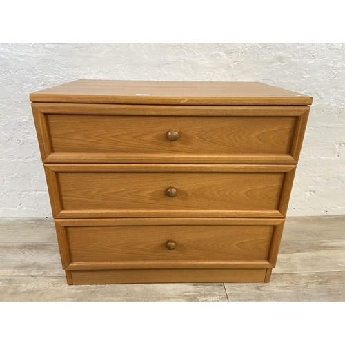 38 - A G Plan teak chest of drawers - approx. 69cm high x 75cm wide x 46cm deep