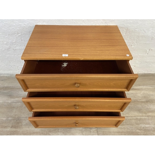 38 - A G Plan teak chest of drawers - approx. 69cm high x 75cm wide x 46cm deep