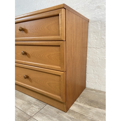 38 - A G Plan teak chest of drawers - approx. 69cm high x 75cm wide x 46cm deep