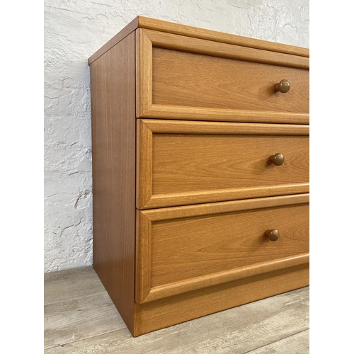 38 - A G Plan teak chest of drawers - approx. 69cm high x 75cm wide x 46cm deep