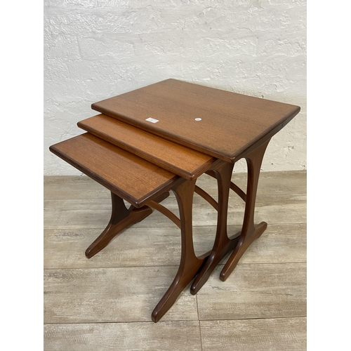 5 - A mid 20th century G Plan Fresco teak nest of three tables - approx. 52cm high x 56cm wide x 41cm de... 