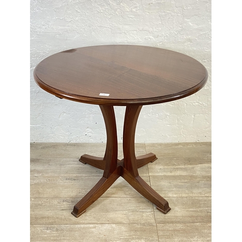 72 - A mid 20th century Danish afromosia circular occasional table - approx. 76cm high x 86cm diameter