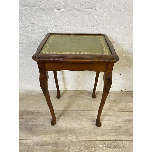 87 - Five occasional tables, one walnut serpentine, one early 20th century John Tucker & Son inlaid mahog... 