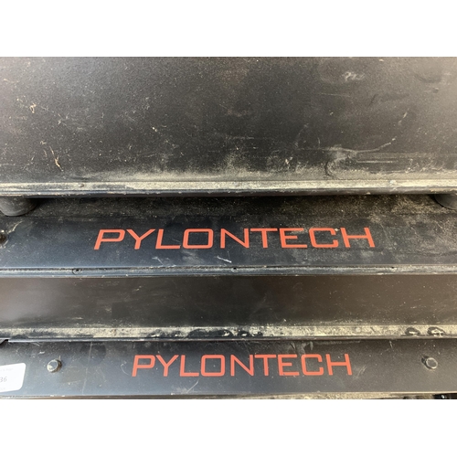 1036 - Three Pylontech US2000 rechargeable Li-ion batteries