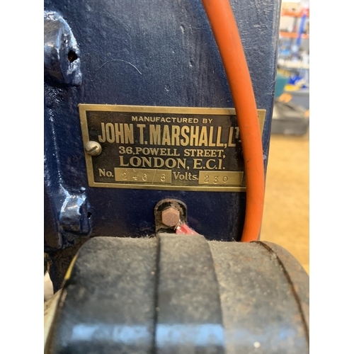 1047 - A vintage John T. Marshall Ltd. hot foil press machine