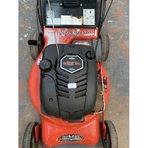 1065 - A Rover Pro Cut 560 self petrol lawn mower with Briggs & Stratton engine