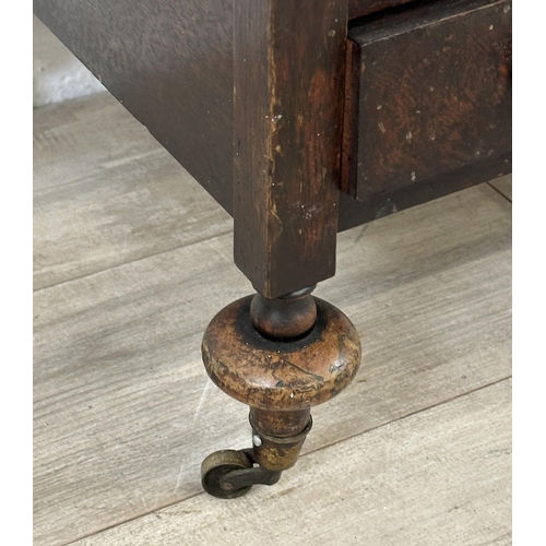 20 - A 19th century rosewood two tier side table/whatnot - approx. 66cm high x 51cm wide x 40cm deep