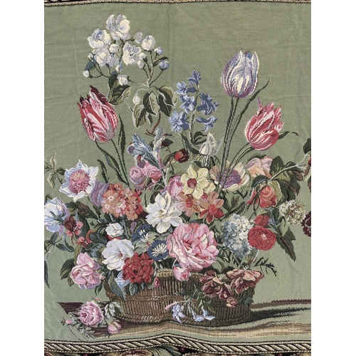 22 - A Flemish Craye wall hanging tapestry with certificate of origin - approx. 80cm x 72cm