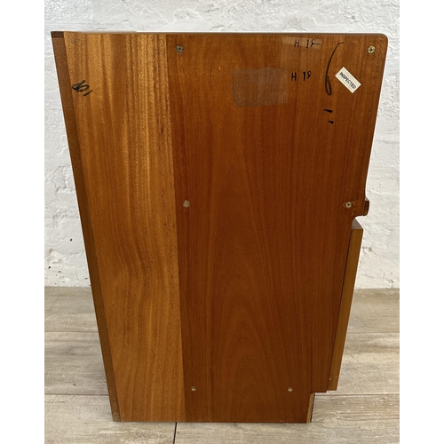 56 - A mid 20th century Nathan teak corner cabinet - approx. 76cm high x 63cm wide x 45cm deep