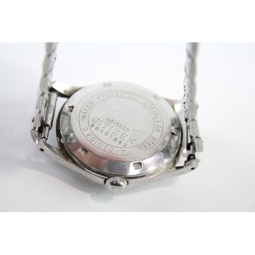 2103 - A Citizen stainless steel hand wind wristwatch