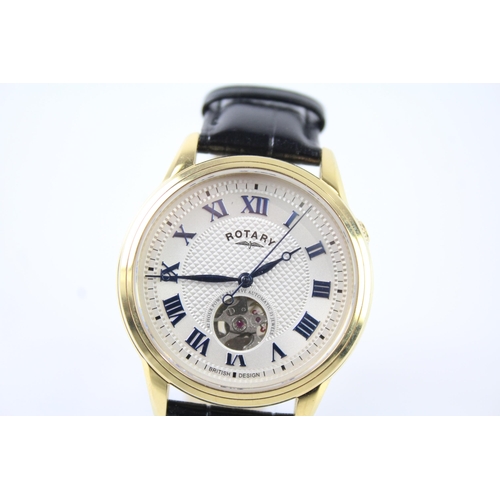 2106 - A Rotary automatic gold tone men's wristwatch