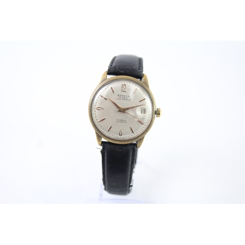 2120 - A Geneva automatic gold tone men's wristwatch