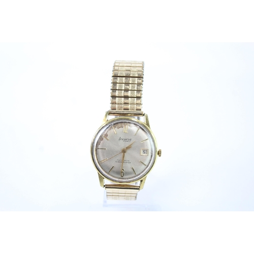 2122 - An Accurist automatic gold tone  wristwatch