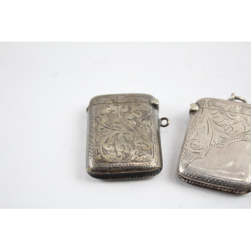 2189 - Three sterling silver vesta cases - approx. gross weight 69g