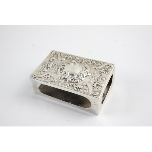 2195 - A sterling silver matchbox cover - approx. gross weight 43g