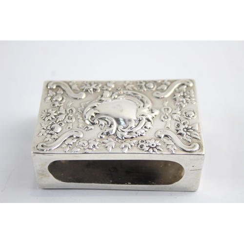 2195 - A sterling silver matchbox cover - approx. gross weight 43g