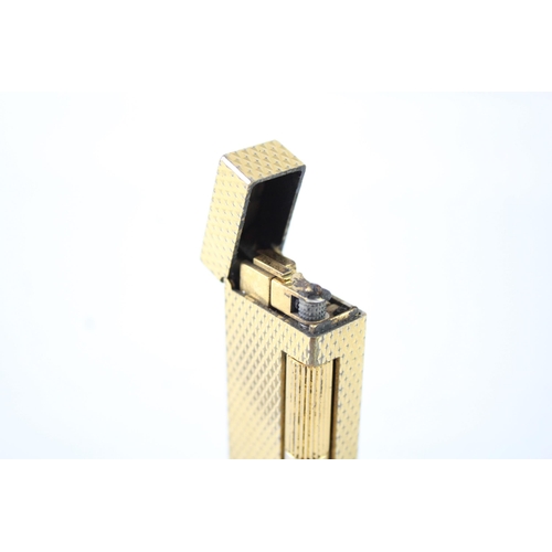 2208 - A Dunhill Rollagas gold plated pocket lighter