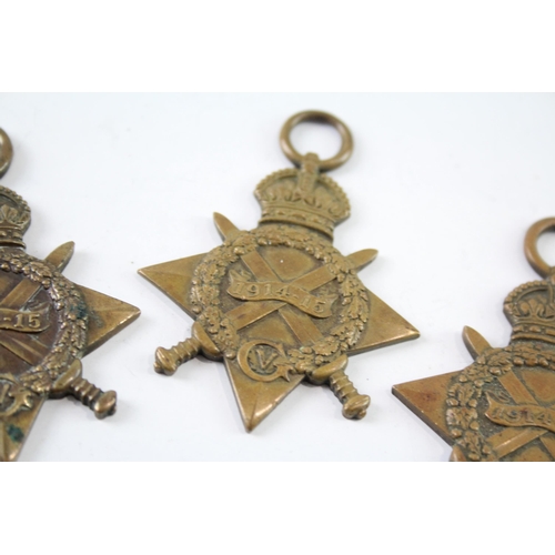 2226 - Four WWI 1914-15 Star medals, one presented to SA. 1092 R. W. Sadler 2. HD. R.N.R., one presented to... 