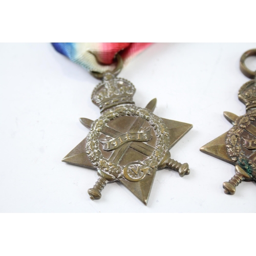 2226 - Four WWI 1914-15 Star medals, one presented to SA. 1092 R. W. Sadler 2. HD. R.N.R., one presented to... 