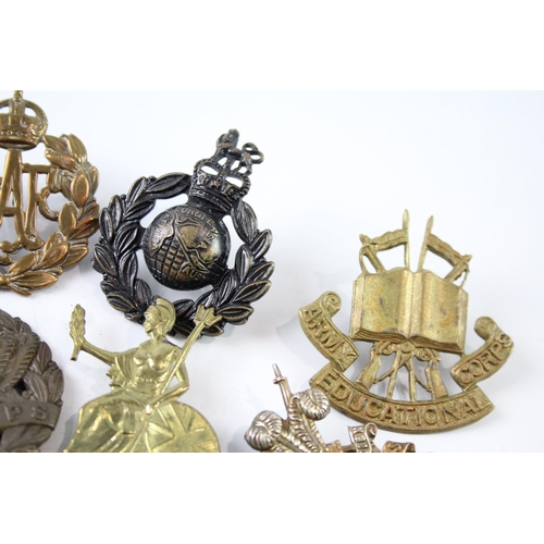 2230 - Ten military cap badges