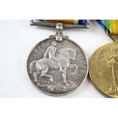 2237 - A WWI Mounted medal pair  presented to R-310822 Pte. C. Carter ASC