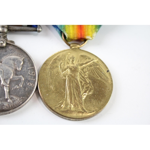 2237 - A WWI Mounted medal pair  presented to R-310822 Pte. C. Carter ASC