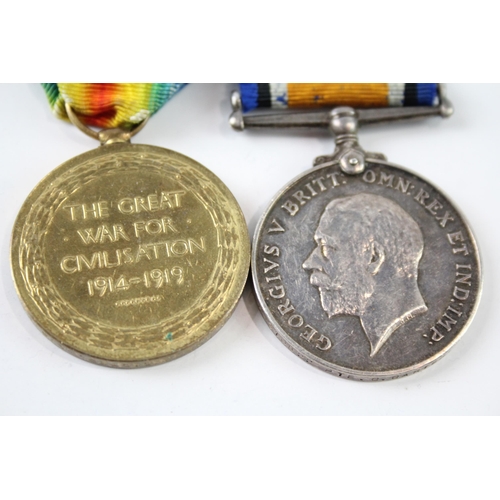 2237 - A WWI Mounted medal pair  presented to R-310822 Pte. C. Carter ASC