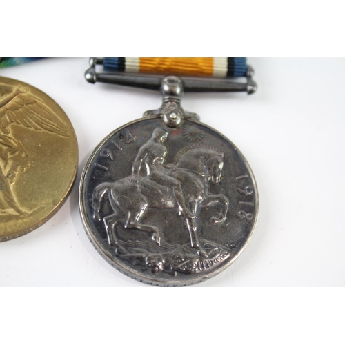 2238 - A WWI medal pair presented to 43207 Pte. J.E. Partridge Cheshire Regt.