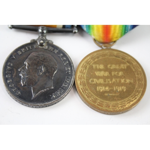 2238 - A WWI medal pair presented to 43207 Pte. J.E. Partridge Cheshire Regt.