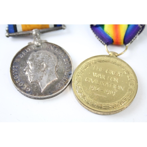 2244 - A WWI medal pair presented to 715136 Gnr. W. Straw R.A.