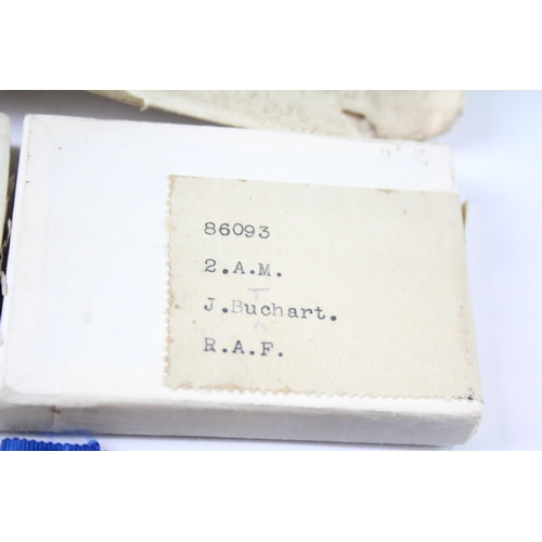 2248 - A boxed WWI RAF medal pair and postal packet  presented to 86093 2AM. J. Buchart RAF