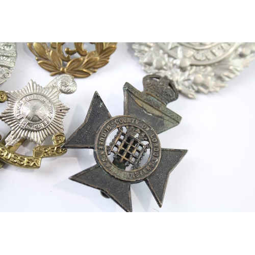 2250 - Ten military cap badges