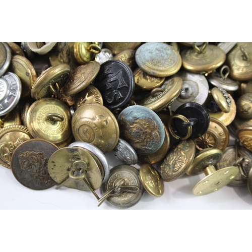 2251 - A collection of mixed uniform buttons to include military, police, fire and service etc.