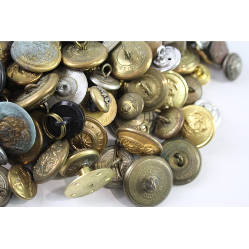 2251 - A collection of mixed uniform buttons to include military, police, fire and service etc.