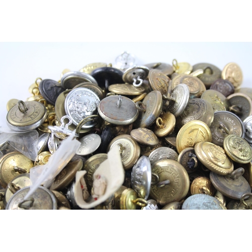 2251 - A collection of mixed uniform buttons to include military, police, fire and service etc.